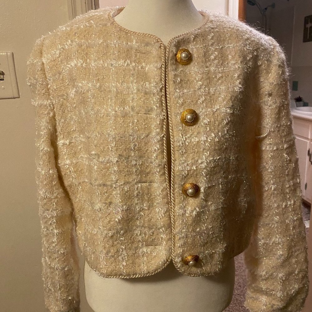 Vintage Worth Sweater Blazer, Size 10